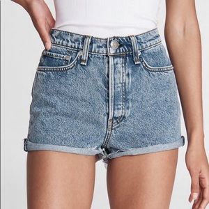 NWT Rag & Bone Women's Maya High Rise Shorty Shorts - Calypso - Size 26